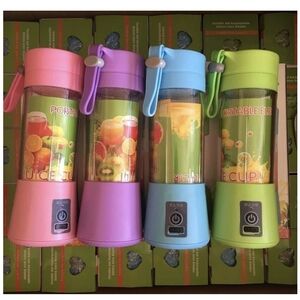 Portable Juicer Cup Set - Pink, Purple, Blue